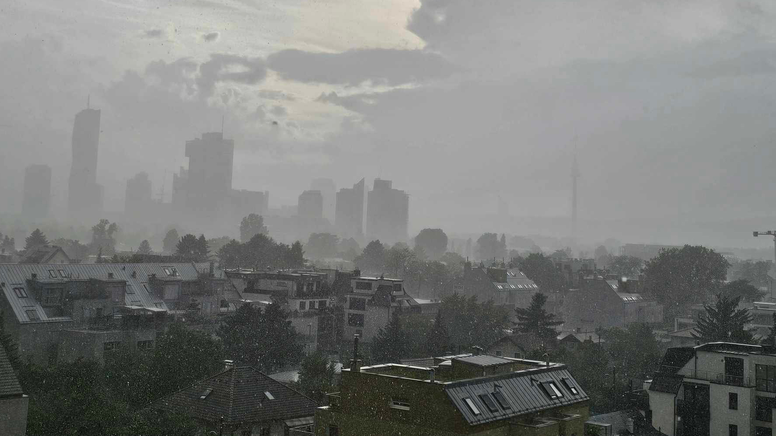 Hagel Unwetter über Wien oe24 tv