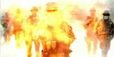 Obama mit Soldaten im Atomfeuer