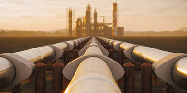 Ölförderung und Pipeline