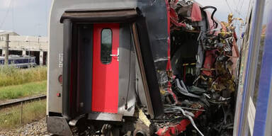 Zug-Unfall in Wien-Floridsdorf: Strecke gesperrt