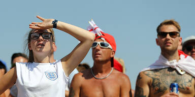 England-Party? Kaum Fans in Russland