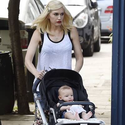 Gwen Stefani spaziert mit Baby