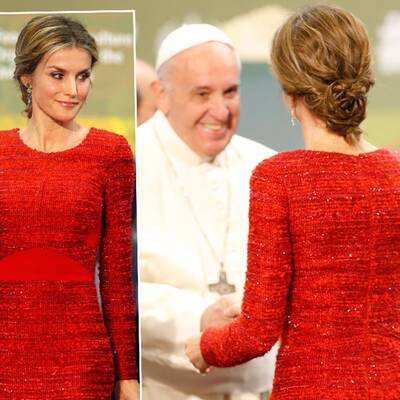 Königin Letizia trifft den Papst