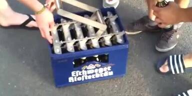 Wie man eine ganze Kiste Bier öffnet