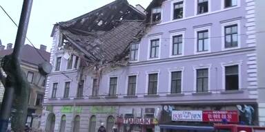 Explosion: Wiener Wohnhaus eingestürzt
