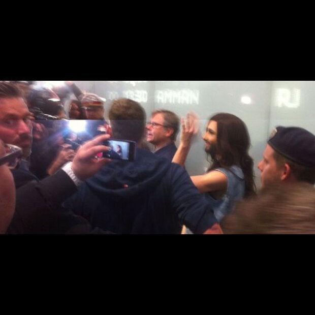 So jubelnd wurde Conchita Wurst empfangen