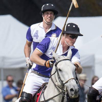 William & Harry hoch zu Ross bei Polo-Turnier