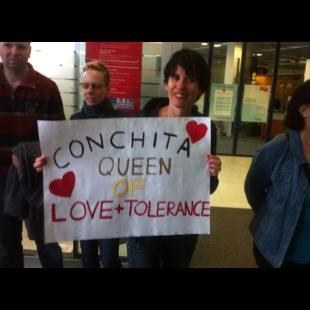 So jubelnd wurde Conchita Wurst empfangen