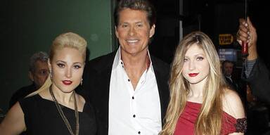 David Hasselhoff mit seinen Töchtern Taylor und Hayley