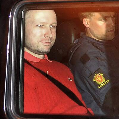 Oslo-Killer wird zu Gericht gefahren