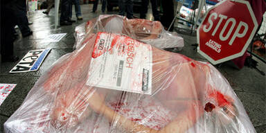 Protest gegen Fleischkonsum