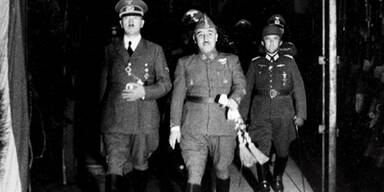 Hitler-Franco-Bild retuschiert
