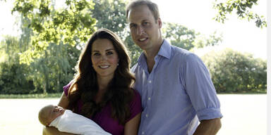 Herzogin Kate, Prinz William & Prinz George