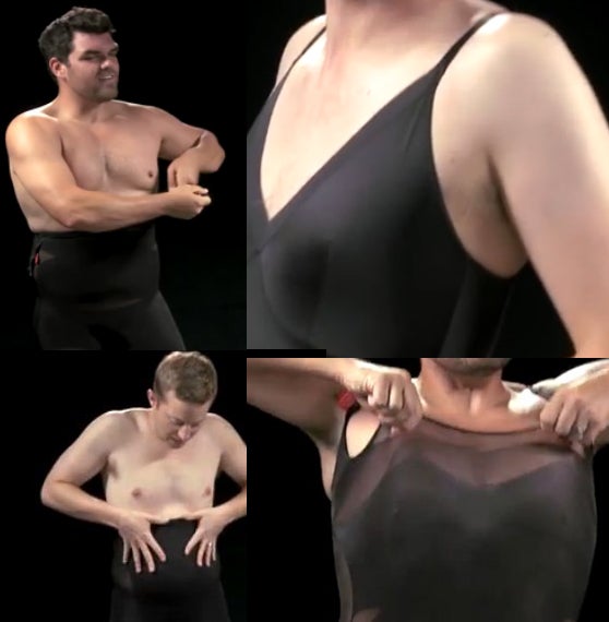 Männer probieren Spanx
