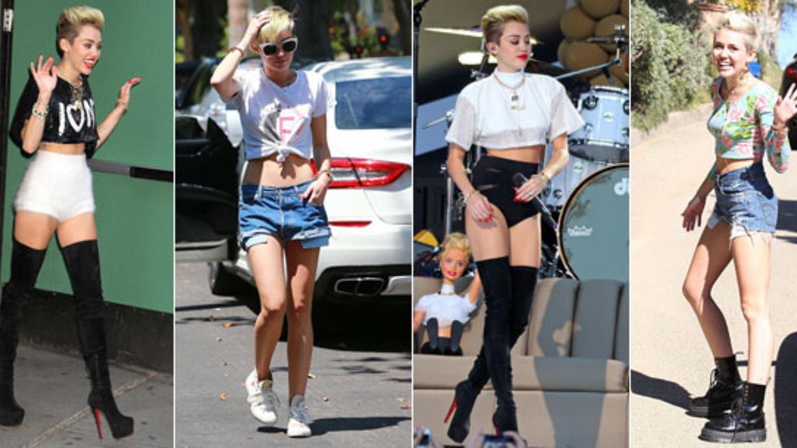 Miley Zeigt Sich In Extrem Knappen Outfits Madonna24at 3990