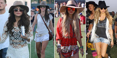 Coachella: Stars im Hippie-Look 