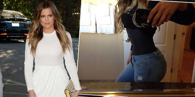 Khloé Kardashian präsentiert ihre XS-Taille