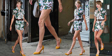 Taylor Swift zeigt Endlos-Beine in Blümchen-Suit