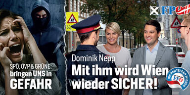 Wahl-Plakate: FPÖ setzt auf Sicherheit und Ausländer