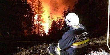 Waldbrände in Kärnten: 75 Hektar in Flammen