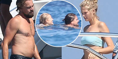 Leonardo DiCaprio & Toni Garrn relaxen in St. Tropez