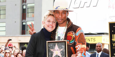 Pharrell Williams bekommt Stern am "Walk of Fame"