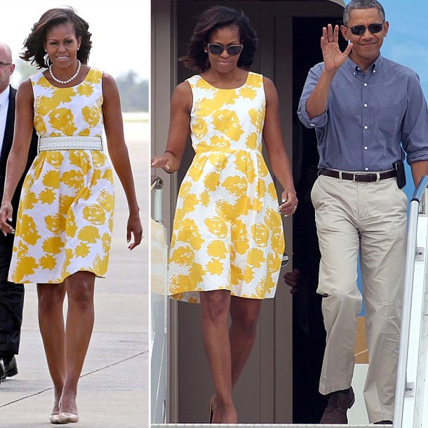Michelle Obama im Kleid