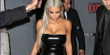 Kim Kardashian im Latex-Look