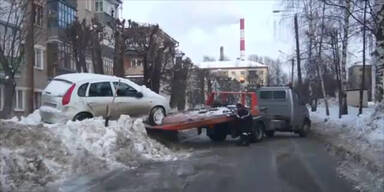 Auto von Schneeberg gerettet