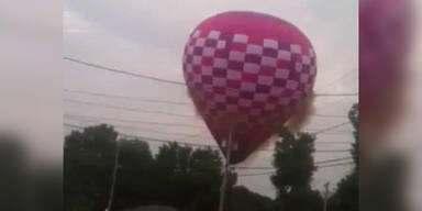 Heißluftballon stürzt ab
