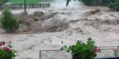 Hochwasser-Flut in Serbien