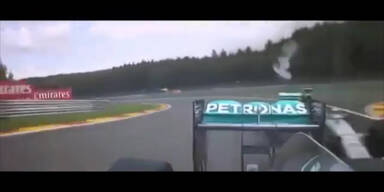 Rosberg schlitzt Hamilton Reifen auf