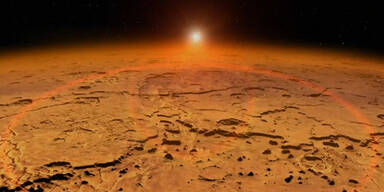Raumsonde in Mars-Umlaufbahn