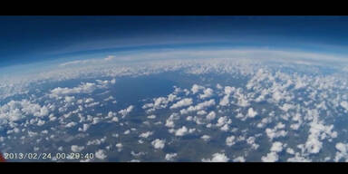 Kamera mit Ballon in 30000m Höhe
