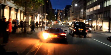 Lamborghini geht in Flammen auf