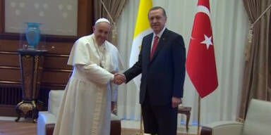 Papst bei Erdogan in der Türkei