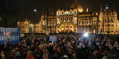 Budapest: Protest gegen Regierung