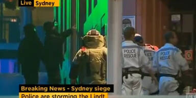 Polizei stürmt Café in Sydney