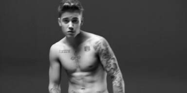 Justin Bieber posiert für Calvin Klein