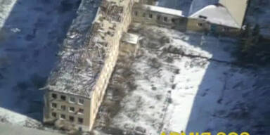 Drone filmt zerstörtes Debalzewe