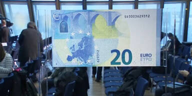 Präsentation des neuen 20-Euro-Scheins