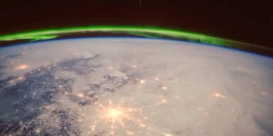 Astronaut filmt Nordlicht aus dem all
