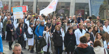 Die Ärzte-Demo in Wien