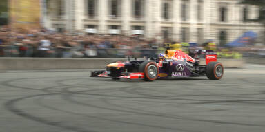 Ricciardo's Fahrt am Rathausplatz