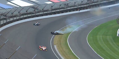 Feuer-Crash bei Indy500-Training