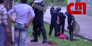Polizeigewalt gegen Fußballfans