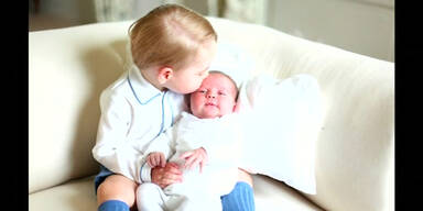 Kate und Willim zeigen Baby-Fotos