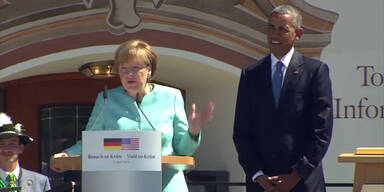 Obama und Merkel in bayrischem Dorf