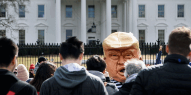 Protest vor Weißem Haus gegen Trump