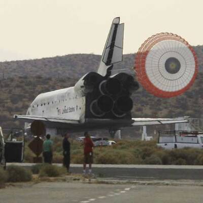 US Shuttle Discovery endlich gelandet